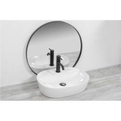 Επικαθήμενος νιπτήρας από πορσελάνη σε λευκό χρώμα διαστάσεων 50x38.5x12cm 