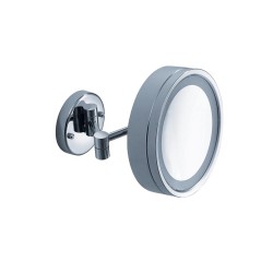 Καθρέπτης μακιγιάζ επιτοίχιας τοποθέτησης φωτιζόμενος και με δυνατότητα περιστροφής