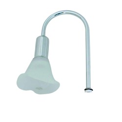 Απλίκα D11 χρωμέ με κρύσταλλο κατάλληλη για έπιπλο μπάνιου διαστάσεων 17x9,2cm