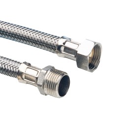 Σπιράλ σύνδεσης INOX 1/2   από αρσενικό σε θηλυκό μήκους 30cm