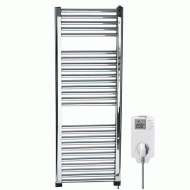 Πετσετοκρεμάστρα μπάνιου ηλεκτρική 450Kcal/h 500W χρωμέ (νίκελ) 400x1000 με θερμοστάτη πρίζας BN30