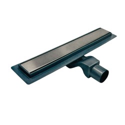 Φρεάτιο δαπέδου συμβατό με κεραμικά διαθέτει ανοξείδωτη σχάρα και πλαινή έξοδο Φ50 μήκους 30cm