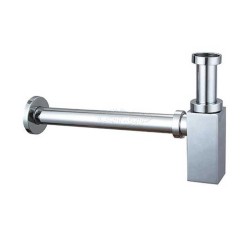 Σιφώνι μεταλλικό τετράγωνο κατάλληλο για νιπτήρες ανοξείδωτο με ευκολή εγκατάσταση Σιφώνι μεταλλικό τετράγωνο κατάλληλο για νιπτήρες ανοξείδωτο με ευκολή εγκατάσταση