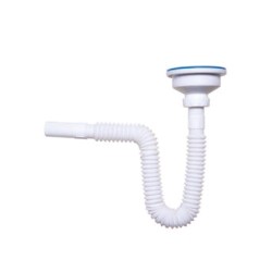 Εύκαμπτο σιφώνι 3 1/2  με σπιράλ και βαλβίδα Φ32/Φ40/Φ50 SFN10