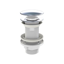 Βαλβίδα νιπτήρος pop-up 1 1/4 με ατσάλινο καπάκι ABS διαμέτρου 66mm