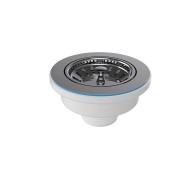 Βαλβίδα νεροχύτη χρωμέ με πάσο Φ3 1/2 