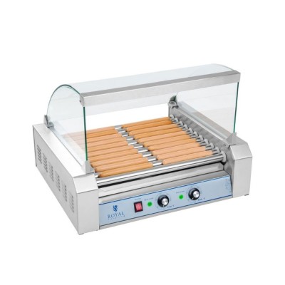 Hot Dog Roller Grill RCHG 11Ε με Θερμοστάτη θερμαντικού έως 250 βαθμούς κελσίου και 11 κυλίνδρους