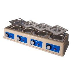 Μπαιν μαρί σοκολάτας διαστάσεων 4×1.5lt με ανοξείδωτο λεκανάκι και καπάκι Μπαιν μαρί σοκολάτας διαστάσεων 4×1.5lt με ανοξείδωτο λεκανάκι και καπάκι