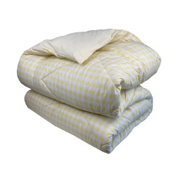 Πάπλωμα μονό "CARLA YELLOW" με γέμιση πολυεστερική ψημένη βάτα 350gr διαστάσεων 160x240cm