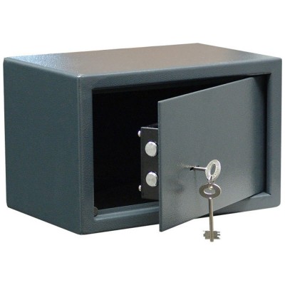 Χρηματοκιβώτιο με κλειδί σε γκρι χρώμα διαστάσεων Y200 B350 M430 12kg (ιδανικό για αποθήκευση laptop)