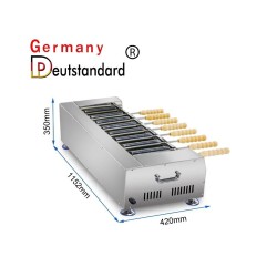 Συσκευή για Chimney Cake - καμινάδα με 8 θέσεις για σούβλες και 2 ζώνες ψησίματος