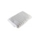 Πετσέτα προσώπου λευκή με ρίγες 100%βαμβάκι 50x100cm 450gsm πεννιέ