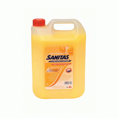 Κρεμοσάπουνο με σύνθεση μέλι & γάλα 4L συσκευασία 4 τεμαχίων SANITAS PRO