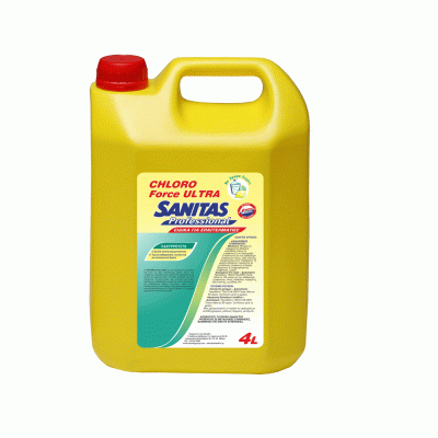 Χλωροκαθαριστικό Chloro Force Ultra με άρωμα λεμόνι 4L SANITAS PRO