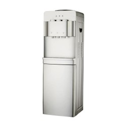 Επιδαπέδιος θερμοψύκτης νερού με αποθηκευτικό χώρο σε ασημί χρώμα