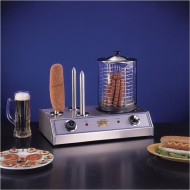 Μηχανή παρασκευής HOT DOG με ατμό και τρεις πύρους για ψωμάκια Johny Ελληνικής Κατασκευής