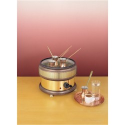 Χόβολη χρυσή για παραδοσιακό ελληνικό καφέ ψημένο στην άμμο με επαγγελματικές επιδόσεις Johny Ελληνικής Κατασκευής