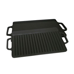 Πλάκα ψησίματος κατασκευασμένη από μαντέμι δύο όψεων με διαστάσεις 33x20cm 