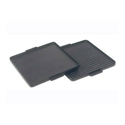 Τετράγωνη πλάκα ψησίματος από μαντέμι δύο όψεων με διαστάσεις 38x38cm