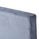 Κρεβάτι μονό TULIP χρώματος σκούρο γκρι βελούδο διαστάσεων 206x100x110cm κατάλληλο για στρώμα 90x200cm