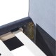 Κρεβάτι μονό TULIP χρώματος σκούρο γκρι βελούδο διαστάσεων 206x100x110cm κατάλληλο για στρώμα 100x200cm