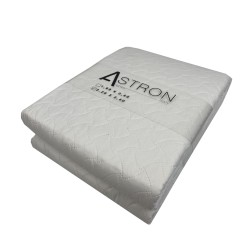 Κουβερλί ULTRASONIC κατάλληλο για ξενοδοχείο μονό λευκό ριγέ διαστάσεων 1,60Χ2,40 cm