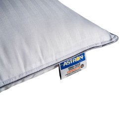 Μαξιλάρι με γκρι ρέλι 100% Hollowfiber 850gr μέτριας σκληρότητας διαστάσεων 50x70cm 