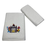 Σετ παιδικές πετσέτες 2 τεμαχίων σε κουτί σύνθεση 100% βαμβάκι σχέδιο 