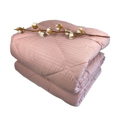 Πάπλωμα μονό σατέν ριγέ διαστάσεων 160x240cm σε χρώμα "Zephyr"