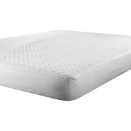 Καπιτονέ προστατευτικό στρώματος 4100 σε χρώμα λευκό διαστάσεων 120x200+30cm polycotton