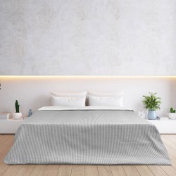 Κουβέρτα μονή διπλής όψεως Matelasse διαστάσεων 170x270cm σε χρώμα γκρι