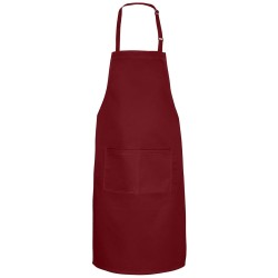 Επαγγελματική ολόσωμη ποδιά σε χρώμα μπορντώ διαστάσεων 94x75cm