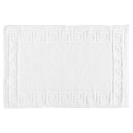 Ταπέτο μπάνιου μαίανδρος διαστάσεων 50x75cm σε χρώμα λευκό