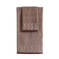 Πετσέτα προσώπου Art 3237 διαστάσεων 50x90cm σε καφέ χρώμα 500gsm