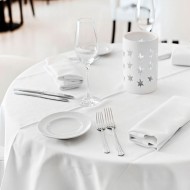 Τραπεζομάντηλο επαγγελματικό διαστάσεων 160x220cm σε λευκό χρώμα Τραπεζομάντηλο επαγγελματικό διαστάσεων 160x220cm σε λευκό χρώμα