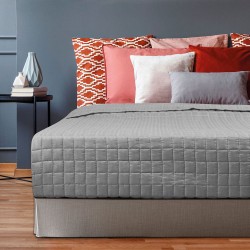 Κουβερλί μονό Square 1599 σε χρώμα γκρι διαστάσεων 160x240cm