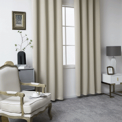 Ύφασμα κουρτίνας Blackout σκίασης Art 8400 Φ280 σε χρώμα μπεζ της άμμου 