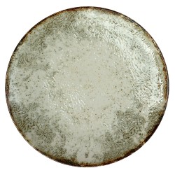 Πιάτο flat ιβουάρ πορσελάνης διαστάσεων 24xΥ2,5cm