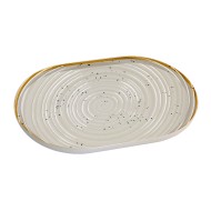 Πιάτο οβάλ πορσελάνης διαστάσεων 20x13cm md. της σειράς Νordic Spira