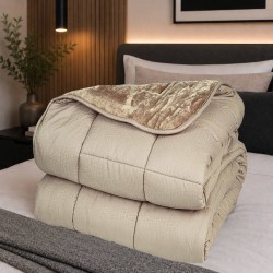 Κουβερτοπάπλωμα Μονό 1,60Χ2,20 Beige