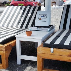 BOXAKI κουτί ασφαλείας με δυνατότητα φόρτισης (Power Bank) χωρίς κλειδί ειδικά σχεδιασμένο για ομπρέλες θαλάσσης SafeLiving