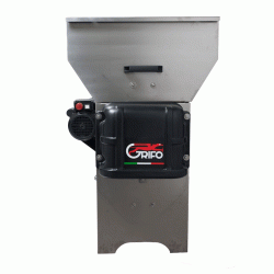 Ηλεκτροκίνητος σπαστήρας σταφυλιών ισχύος 2HP με διαχωριστήρα και αντλία IΝΟΧ GRIFO DVEP20I