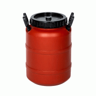 Bαρέλι πλαστικό KADAPLAST χωρητικότητας 40lt διαμέτρου 35cm σε καφέ χρώμα