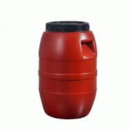 Bαρέλι πλαστικό STABPLAST χωρητικότητας 30lt διαμέτρου 25cm σε καφέ χρώμα