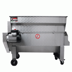 Σπαστήρας σταφυλιών ηλεκτροκίνητος 3HP IΝΟΧ με διαχωριστήρα και αντλία