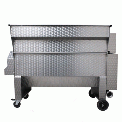 Σπαστήρας σταφυλιών ηλεκτροκίνητος 3HP IΝΟΧ με διαχωριστήρα και αντλία