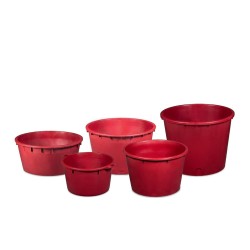 Πατητήρι κάδος σταφυλιών χωρητικότητας 500 lt διαστάσεων 104x82cm σε κόκκινο χρώμα Ιταλικής κατασκευής ICS