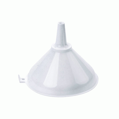 Χωνί Ιταλίας πλαστικό διαμέτρου 18cm σε χρώμα λευκό