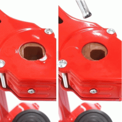 Εμφιαλωτήριο βάσης Πορτογαλίας σε κόκκινο χρώμα διαστάσεων 46x34x72cm