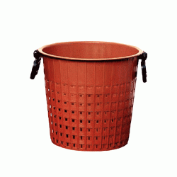 Καλάθι τρύγου ETPLAST χωρητικότητας 30lt τρυπητό σε καφέ χρώμα